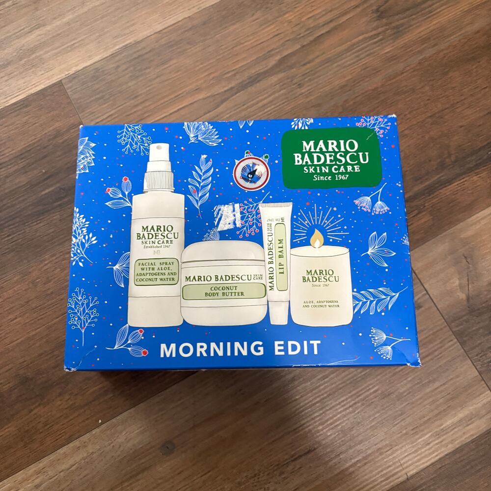 Mario Badescu Morning Edit Facial Spray Coconut Body Butter Lip Balm Skin Care